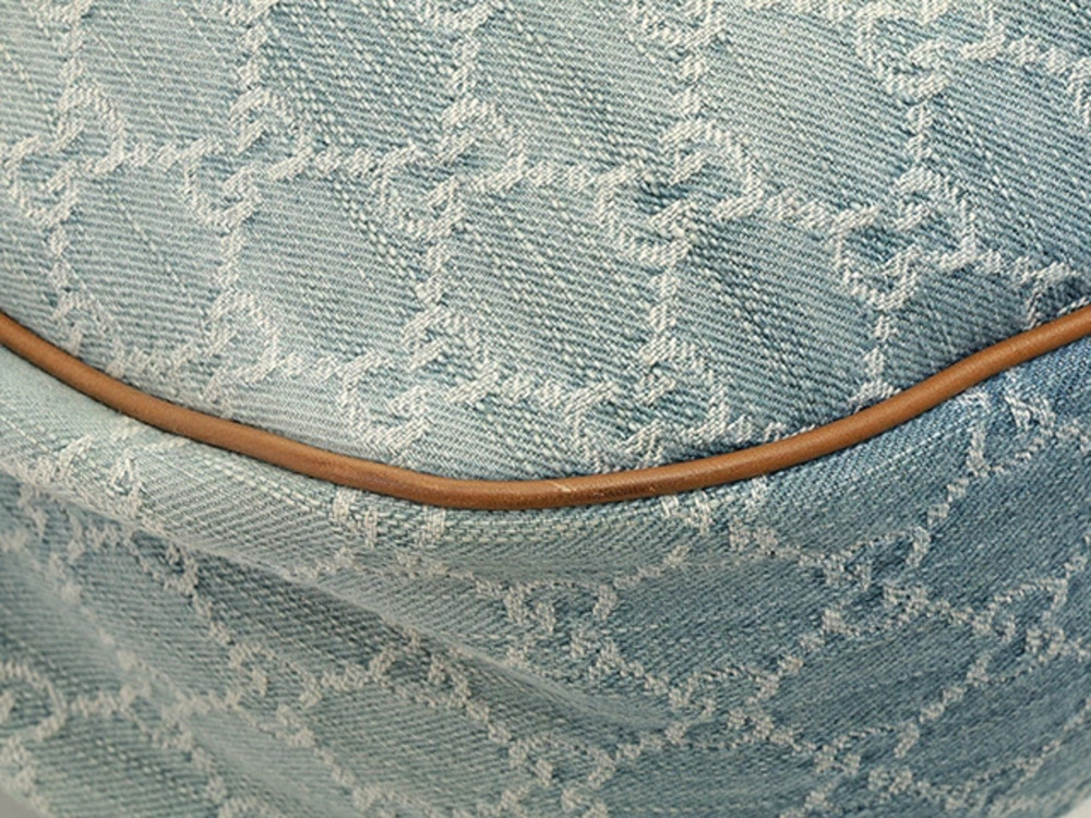 Gucci Sukey GG Hobo Bag Blue Brown Denim Leather - Picture 5 of 9